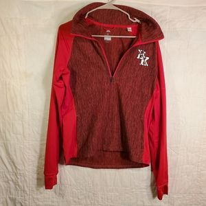 Red/ Black Adidas BK athletic top